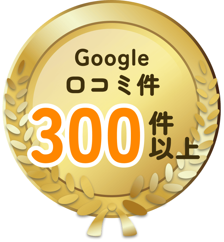 300 件 以上 Google 口コミ件